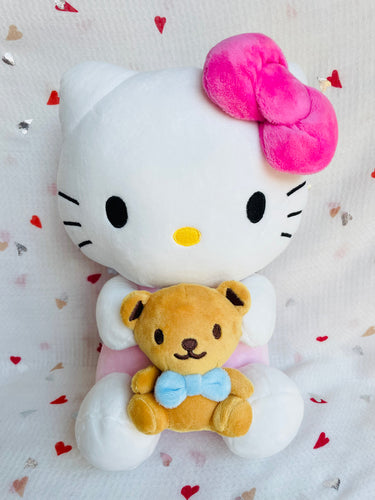 Sanrio Hello Kitty with Teddy Bear Plush 28cm Sanrio